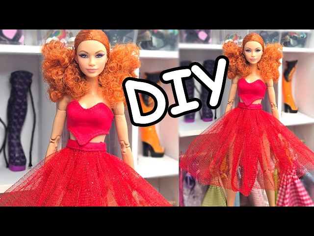 red dress barbie Signature Doll Mattel 80th Anniversary Collectible * Blonde hair gown Includes 1 Barbie doll Red Hot Barbie Doll The