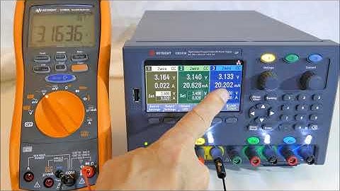 Keysight E36313A Accuracy