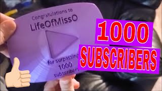 1000 SUBS YouTube Award