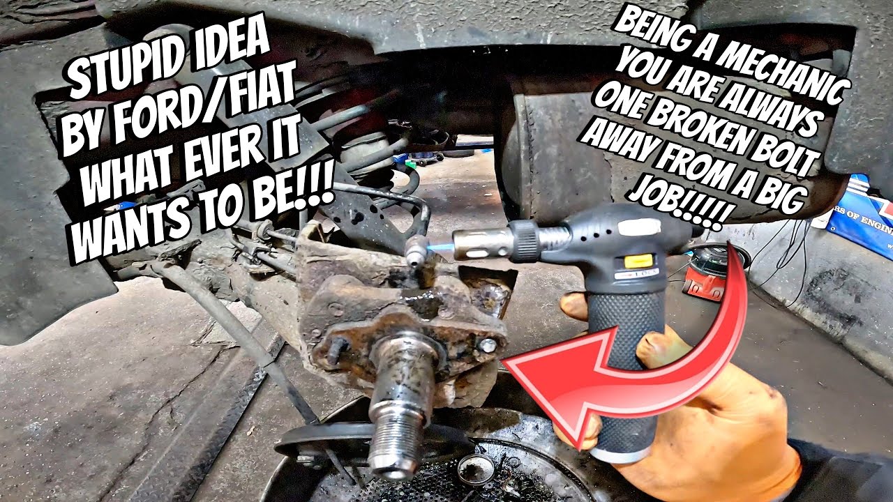 WHEN A SIMPLE BRAKE JOB ISN'T A SIMPLE BRAKE JOB!!! FORD/FIAT STUPID