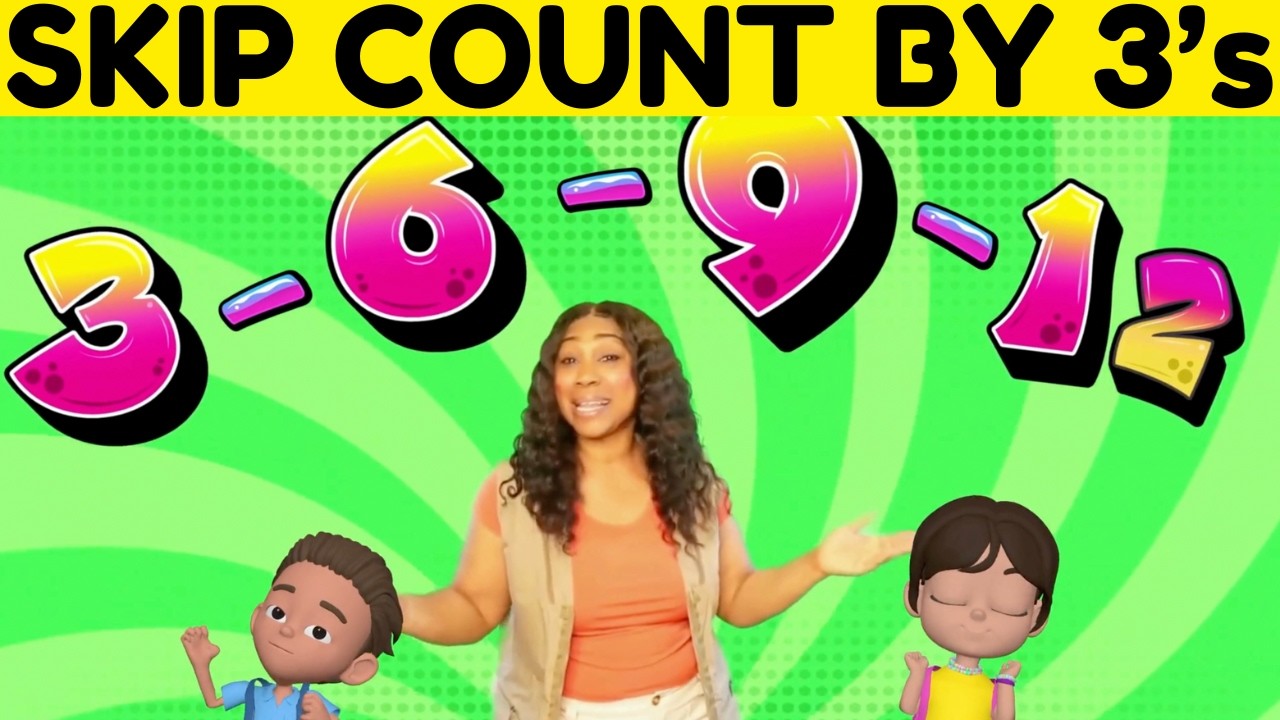 Skip Counting by 3s Song | Count by 3 to 30 | Fun Math for Kids with ...