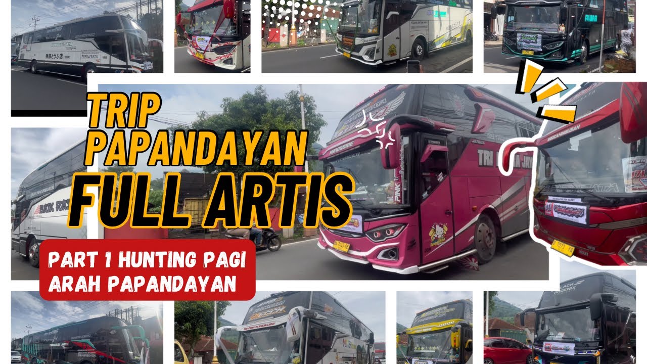KIDS PANDA,MECCA,AZZALEA,BLACK WOLF,RAHMA & all bus Artis Trip Papandayan #bus #viral #trip 