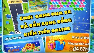 Chơi Game Đua Xe Giải Trí Và Bắn Bong Bóng Kiếm Tiền Ăn Vặt  screenshot 1