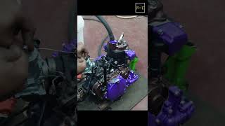 Kawasaki KDX125 Engine starting up after restoration