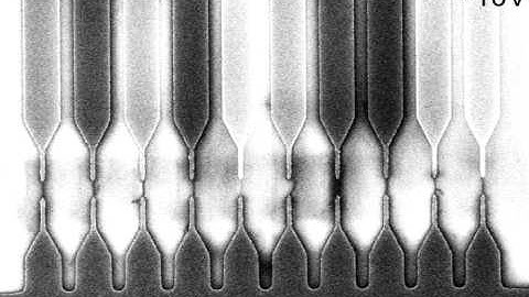 VC-SEM of nanotube devices, negative gate voltages