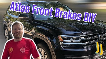 2018-2021 Volkswagen Atlas DIY Front Brake Pad & Rotor Replacement Change.