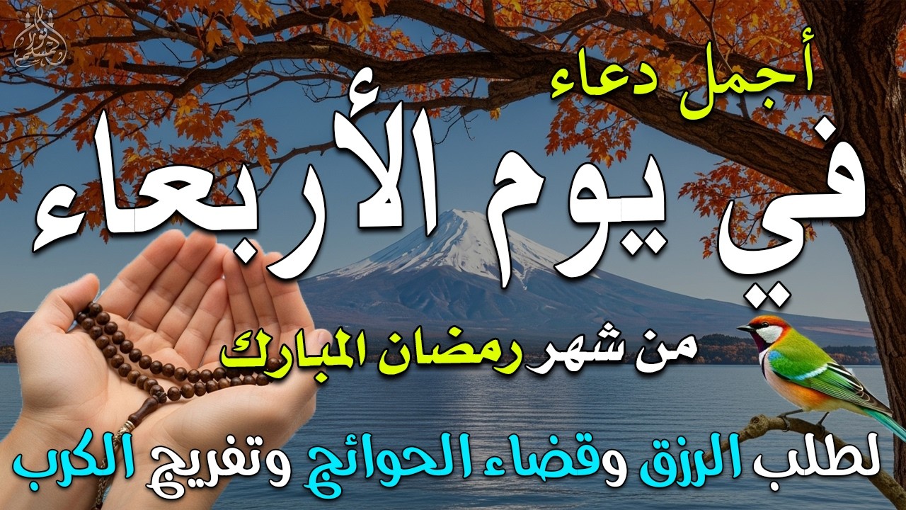 دعاء فى يوم الأربعاء المستجاب دعاء فى يوم 21 من شهر رمضان للرزق والشفاء العاجل وقضاء الحوائج 🤲(4k)