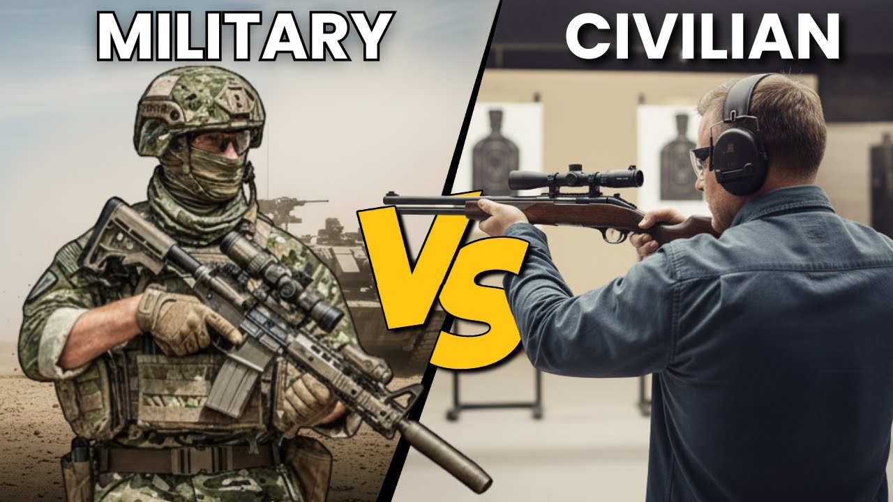 Военное и гражданское оружие – различия, о которых вы не знали.
