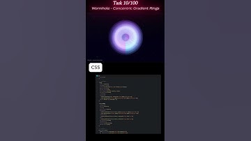 🌌 Hypnotic Wormhole Animation | CSS Concentric Gradient Rings + Starfield ✨