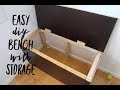 Diy bench with storage