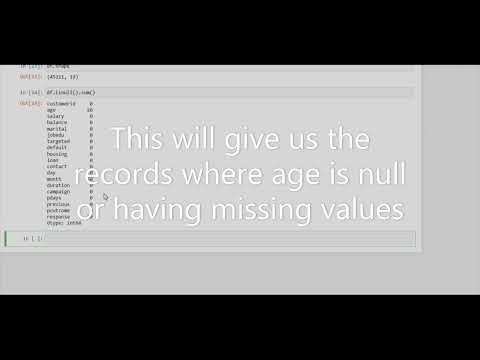 EDA (Exploratory Data Analysis) - Finding and Removing missing values from the dataset in Python.