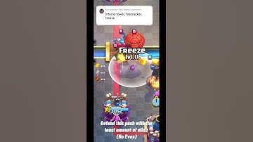 Defend this push with the least amount of elixir! (No Evos) ❄️