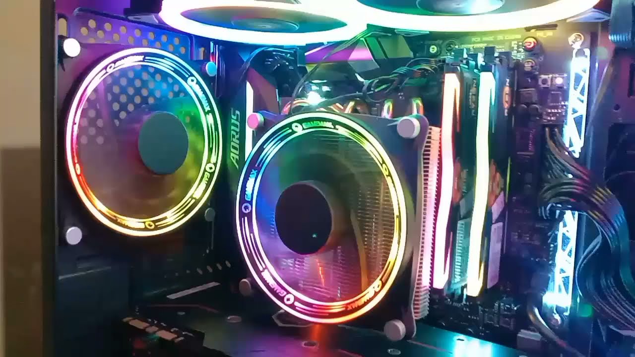 GameMax Gamma 300 Rainbow ARGB Temperature Test YouTube