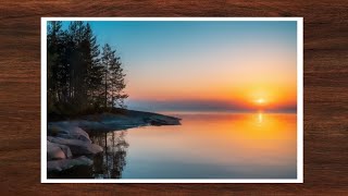 Easy Watercolor Sunset | Landscape Painting Tutorial 