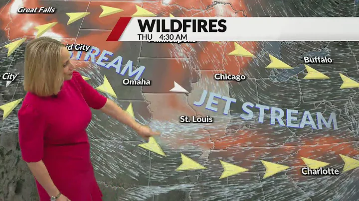 Hazy skies from Canadian wildfire smoke making Missouri sunsets pop