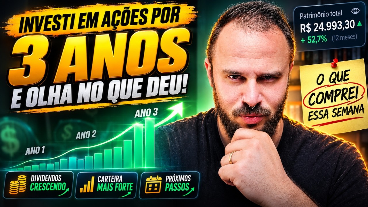 COMO ESTÁ MINHA CARTEIRA APÓS 3 ANOS INVESTINDO?