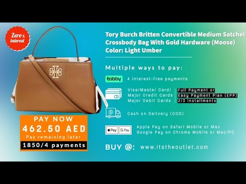 Tory Burch Britten Small Satchel - YouTube