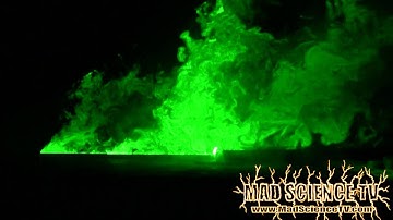 Green Laser Flow Visualization - Smoke Bomb