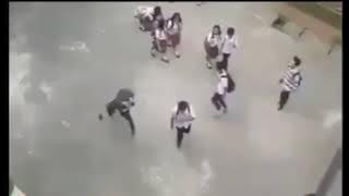 epic boy dance in schoolyard