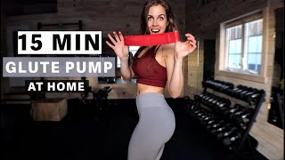 BOOTY PUMP - NO REPEAT - 1 of 3 - Lower Body Workout | FOLLOW ALONG | Band only |