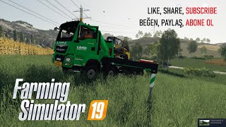 Farming Simulator 2019 MAN 8X4 RENTAL KRAN LAHO v1.5 Truck - Kamyon Mod FS19