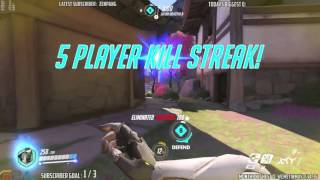 Pro Genji Plays 1V6 Aced Overwatch