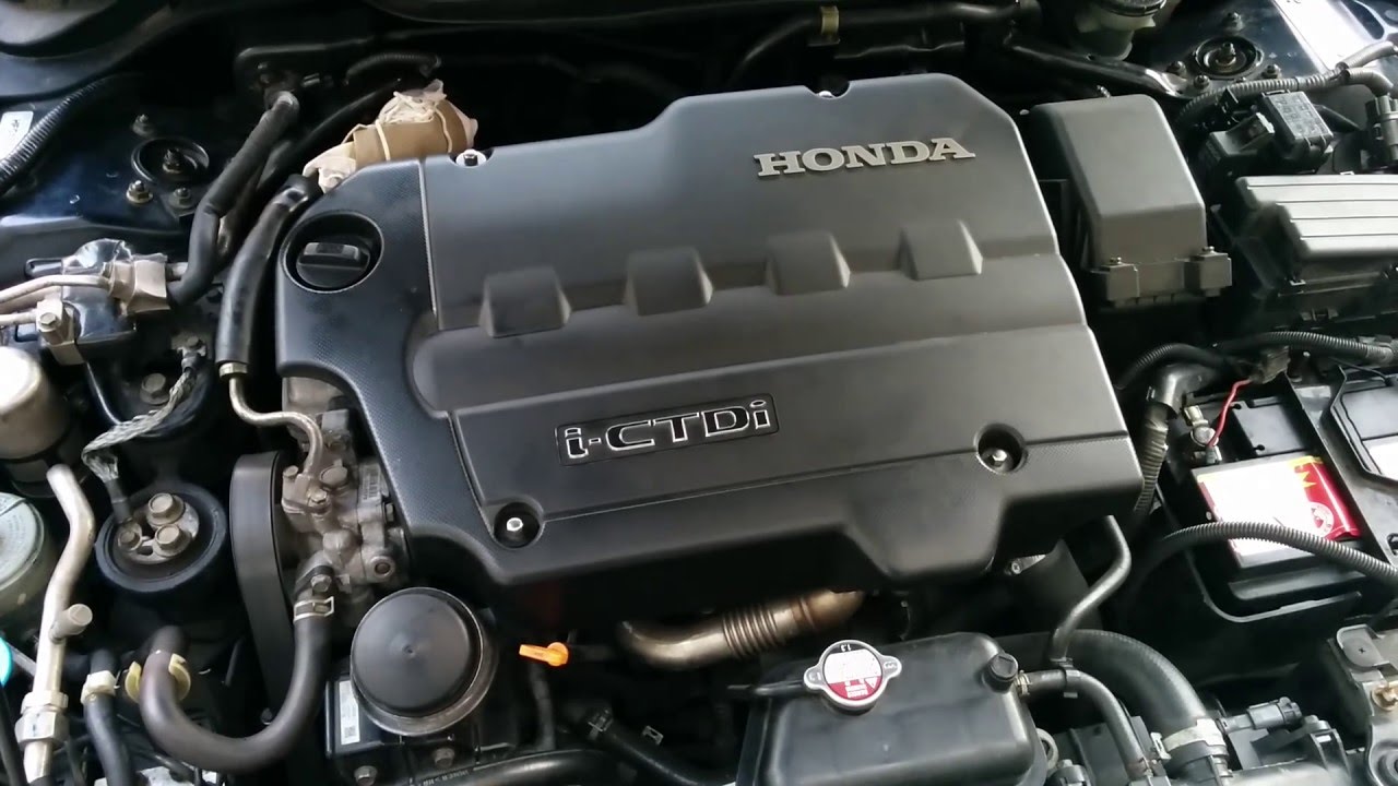 Honda Accord 2.2 i-ctdi noise - YouTube