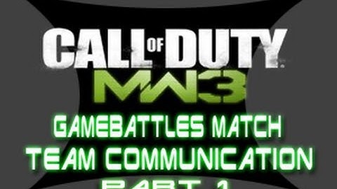 ★ GameBattles - Call of Duty: MW3 - Live Team Cummunication (Mission)