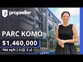 Cool &amp; Connected: Renovated Unit at Parc Komo with Dual Balconies | Propseller Home Tours