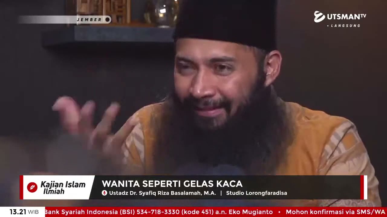 ⁣LIVE Wanita Seperti Gelas Kaca - Ust. Dr. Syafiq Riza Basalamah, M.A.