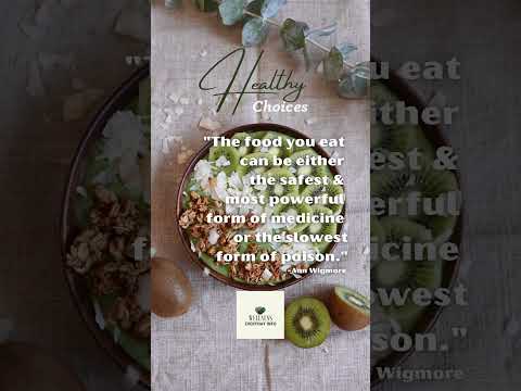 Healthy meal choices motivational quote