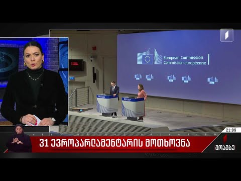 31 ევროპარლამენტარის მოთხოვნა