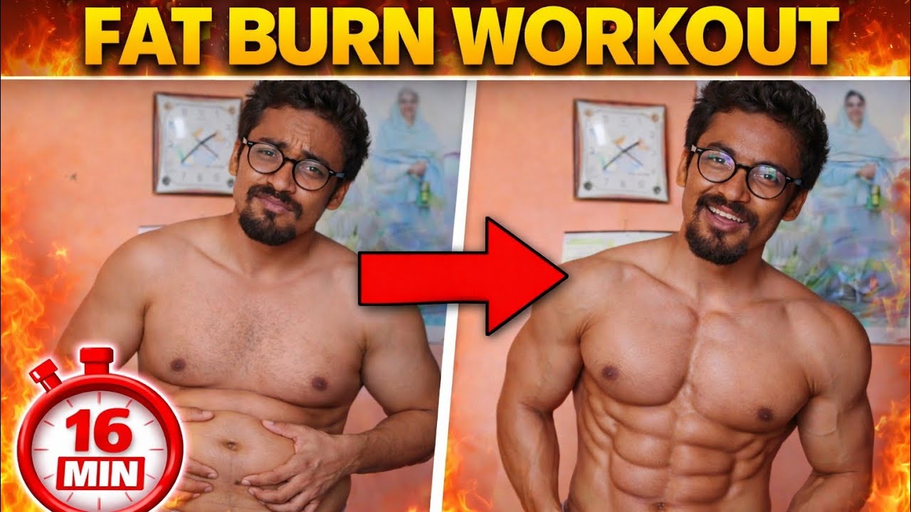 16 MIN FULL BODY FAT BURN WORKOUT. 