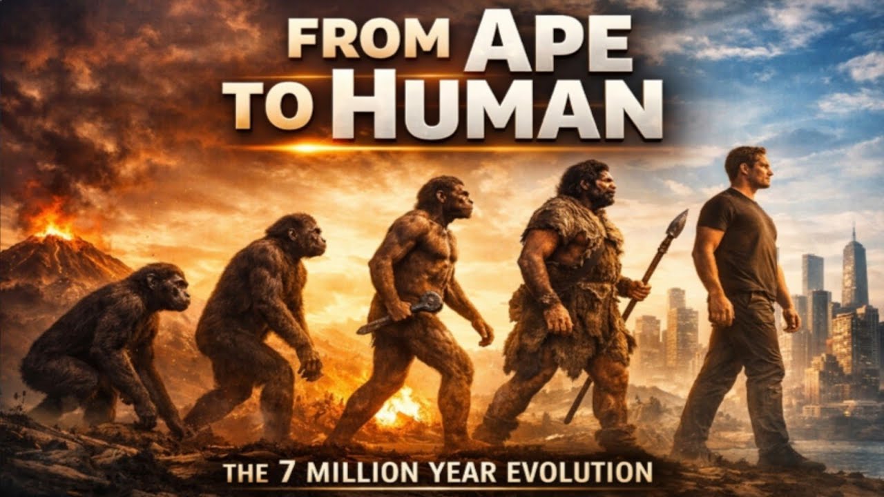 Human Evolution 7 Million Years in 7 Minutes | From Ape to Modern Human ...