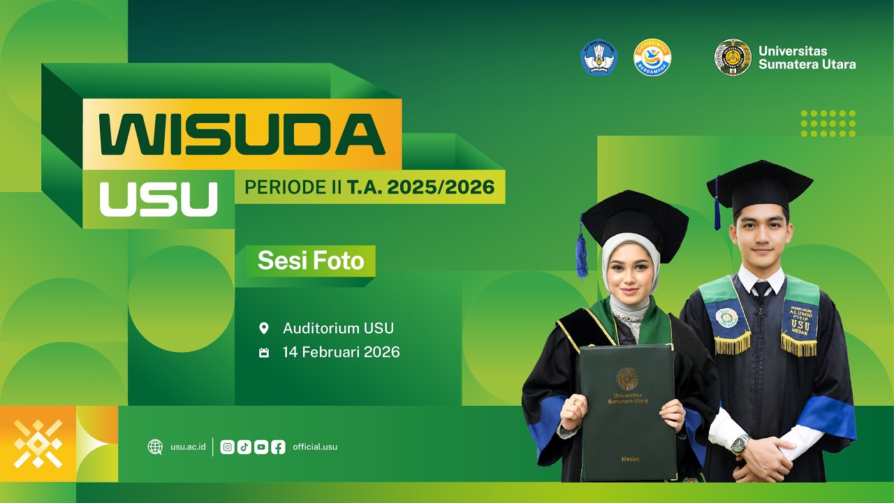 Wisuda Universitas Sumatera Utara Hari Pertama Sesi Foto (Sabtu, 22 Agustus 2026)