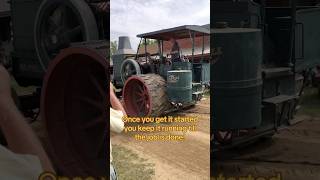 Old Rumely Oil Pull 2 cylinder tractor start up! #classic #history #tractor #rumely #vintagetractor