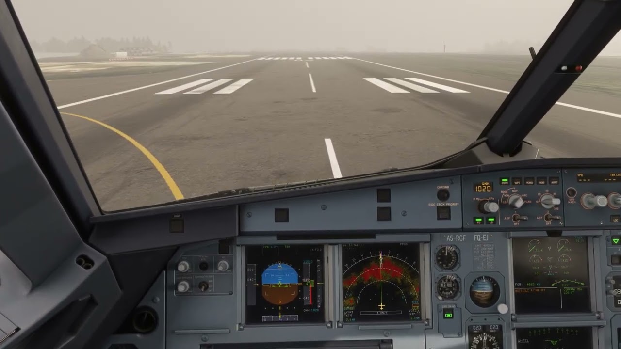 Landing Katmandu A319 MSFS2024