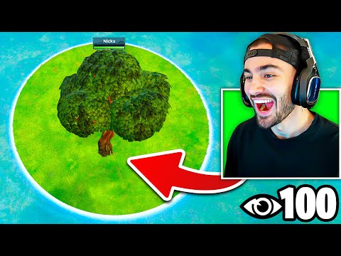 I Got 100 Players to Land in any TREE... but They Can't Leave!