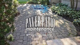 Watch this 20-year-old paver patio restoration and maintenance in Worthington, Ohio