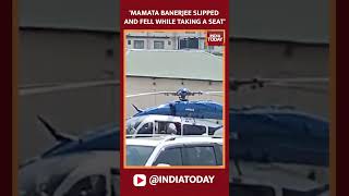 West Bengal CM Mamata Banerjee Slips & Falls While Boarding Helicopter In Durgapur | India Today