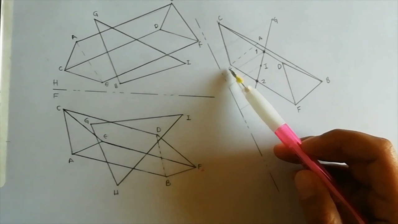 Intersección solido y plano