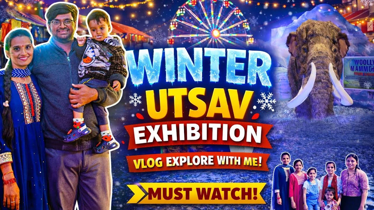 Winter Utsav Exhibition Tank Bund Hyderabad 2026❄️ | Family Vlog @ People Plaza | Manikonda Manish