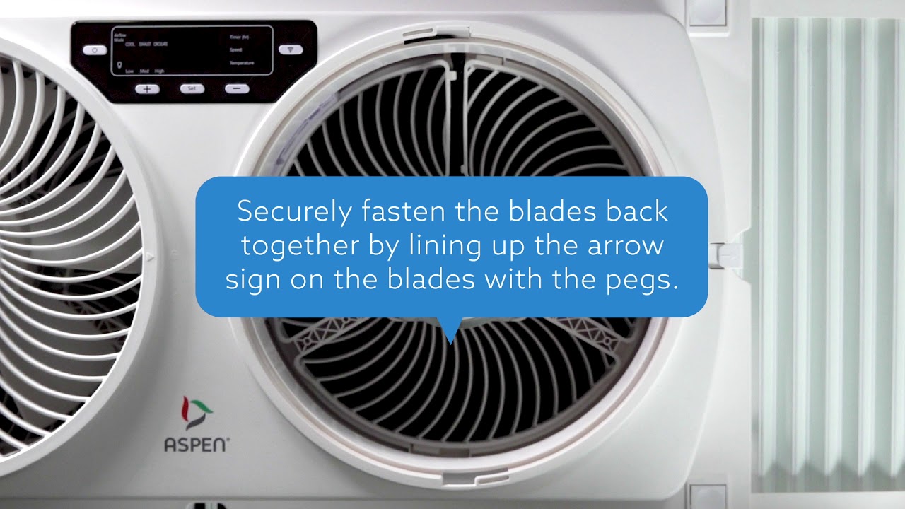 Easily Clean, Wash and Reassembly Aspen Fan (No Tool Required)