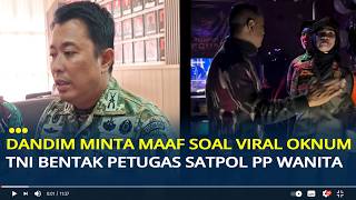Download lagu Dandim 0901/Samarinda Explains Viral Incident of TNI Soldier Berating Public Order Officers at a ...