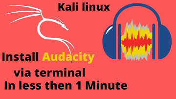 Install Audacity in Kali linux |Incredibit|