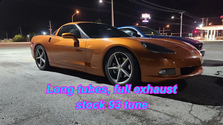 C6 corvette with exhaust vs 2019 mustang 5.0 FBO 10 speed