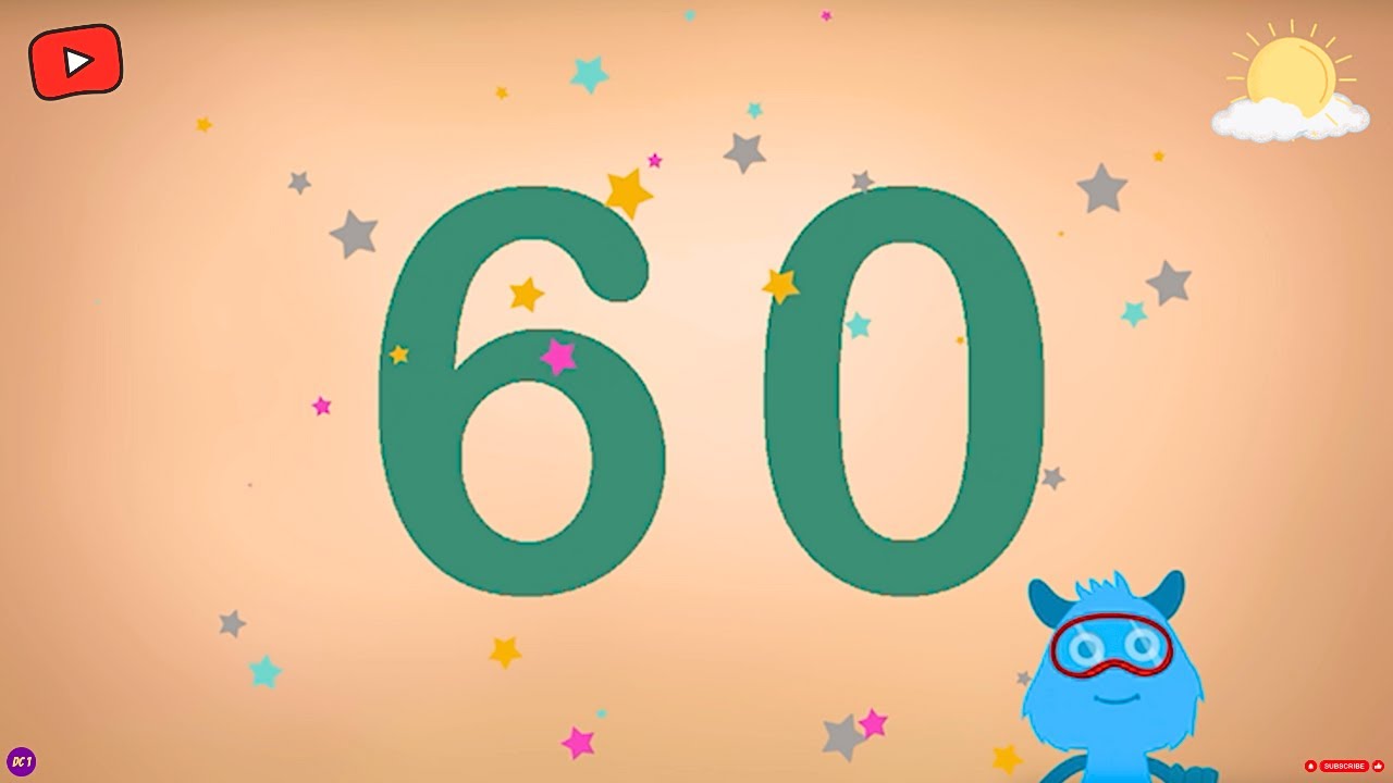 Meet Number 60 | Explore the World of Numbers | Tracing & Phonics