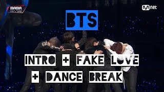 [No Audience-ish] BTS - Intro + FAKE LOVE + Dance Break (2018 MAMA FANS' CHOICE in JAPAN 181212)