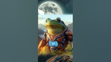 beautiful words from the robot frog #shorts #ai #frog #animation