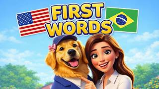 First Words in Portuguese for Kids | Learn with Maya Maria | Educational Kids Songs & Videos